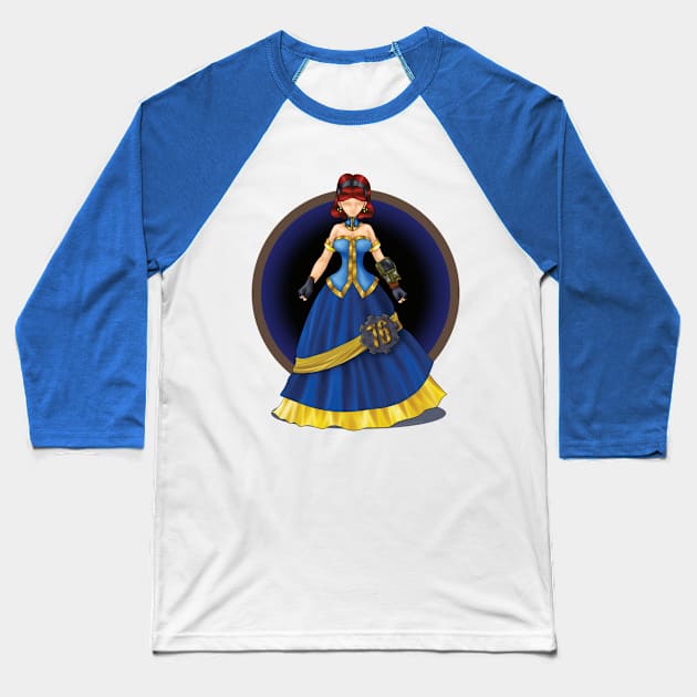 Lady of Fallout Baseball T-Shirt by Keltaria